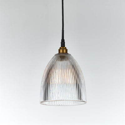 Outlet Elongated Prismatic Pendant Light : Bathroom Version - Light Antique Brass, Medium : 20cm