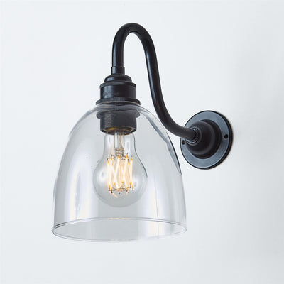 Bell Wall Light : Swan Arm : Bathroom Version