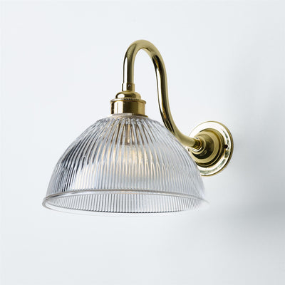 Prismatic Dome Wall Light : Swan Arm