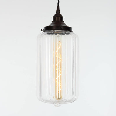 Ellington IP44 Bathroom Pendant Light - Clear Glass
