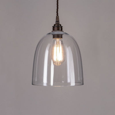 Bell Blown Pendant Light