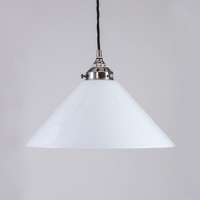 Conical Opal Glass Pendant Light : B22