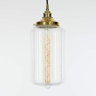 Ellington IP44 Bathroom Pendant Light - Clear Glass