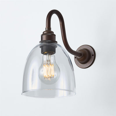 Bell Wall Light : Swan Arm : Bathroom Version