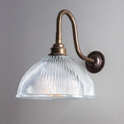Prismatic Dome Wall Light : Swan Arm