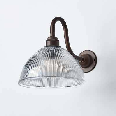 Prismatic Dome Wall Light : Swan Arm