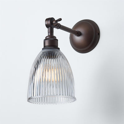 Elongated Prismatic Wall Light : Adjustable Arm