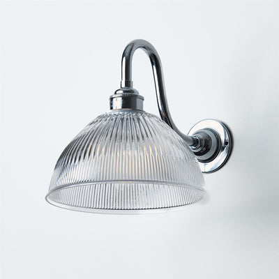 Prismatic Dome Wall Light : Swan Arm