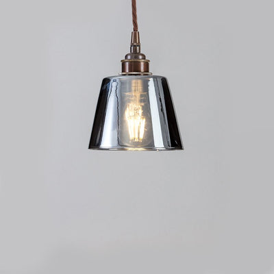 Tapered Blown Pendant Light : Smoked