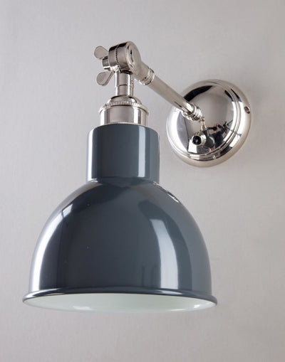 Churchill Wall Light : Adjustable Arm : Coloured Shades
