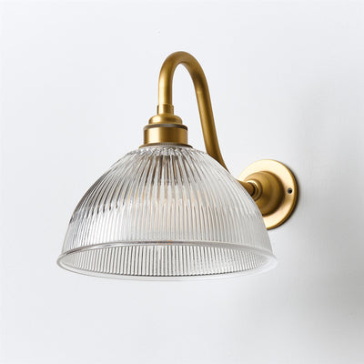 Prismatic Dome Wall Light : Swan Arm : Bathroom Version