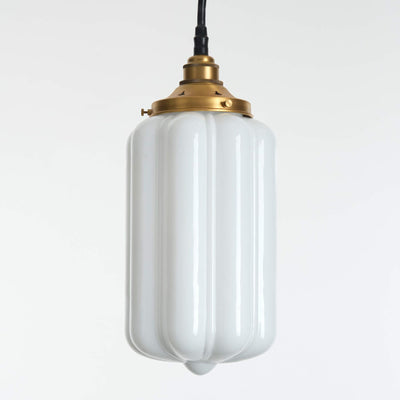 Ellington IP44 Bathroom Pendant Light - Opal Glass