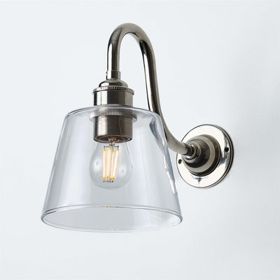 Tapered Blown Wall Light : Swan Arm