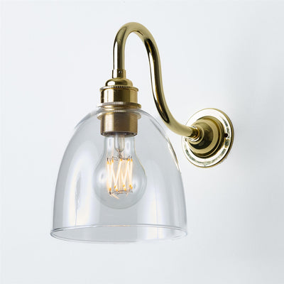 Bell Wall Light : Swan Arm : Bathroom Version