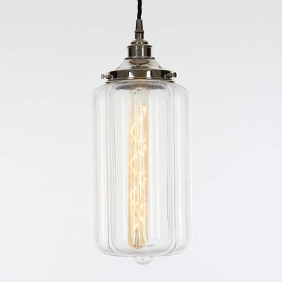 Ellington IP44 Bathroom Pendant Light - Clear Glass