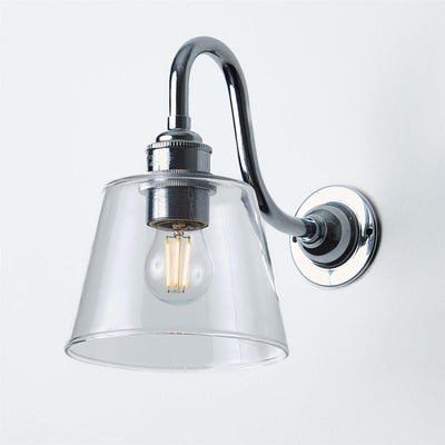 Tapered Blown Wall Light : Swan Arm