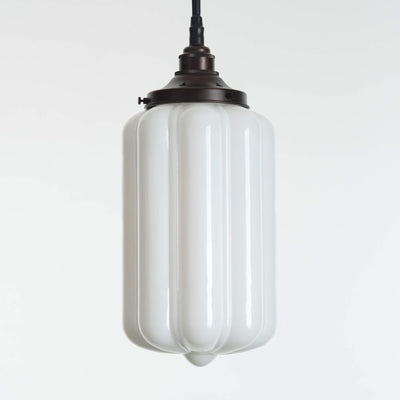 Ellington IP44 Bathroom Pendant Light - Opal Glass