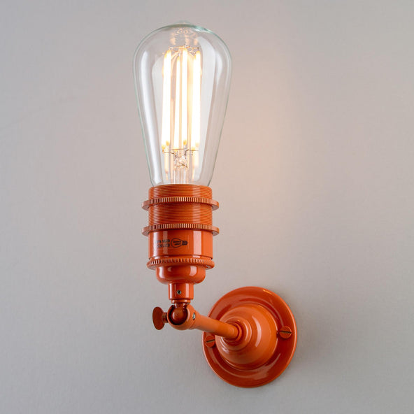 Outlet Industrial Wall Light - Orange
