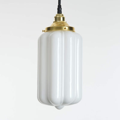Ellington IP44 Bathroom Pendant Light - Opal Glass
