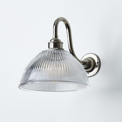 Prismatic Dome Wall Light : Swan Arm