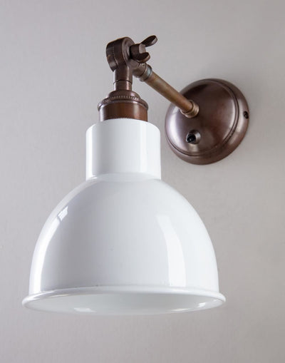 Churchill Wall Light : Adjustable Arm : Coloured Shades