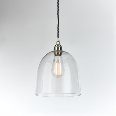 Bell Blown Pendant Light