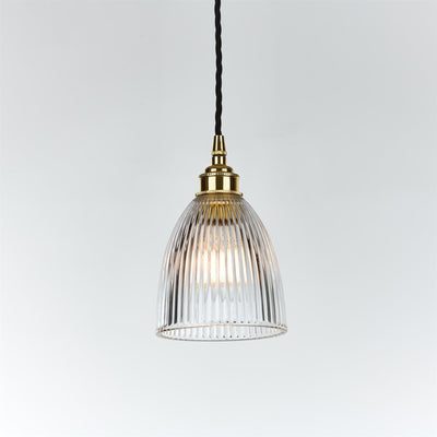 Elongated Prismatic Pendant Light