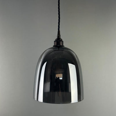 Bell Blown Pendant Light : Smoked