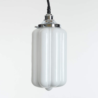 Ellington IP44 Bathroom Pendant Light - Opal Glass