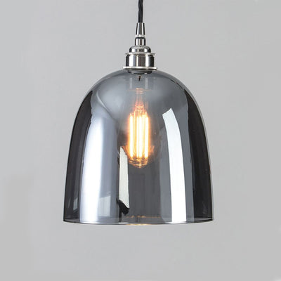 Bell Blown Pendant Light : Smoked