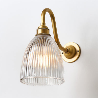Elongated Prismatic Wall Light : Swan Arm : Bathroom Version