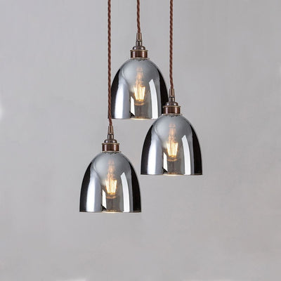 Blown Glass Cluster - Smoked