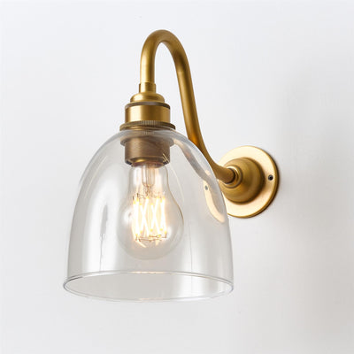 Bell Wall Light : Swan Arm : Bathroom Version